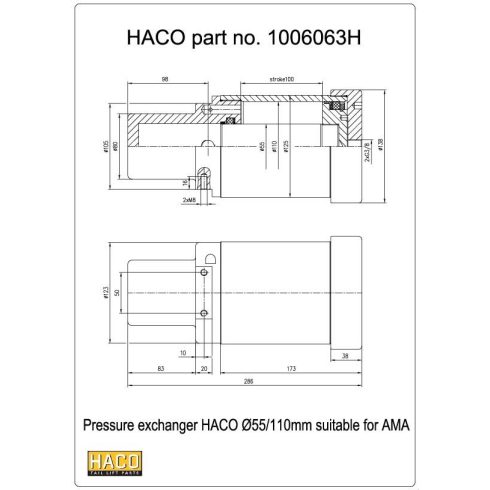 Nyomásátalakító d=55/110mm