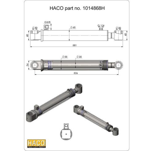 Emelő munkahenger Z-150-135