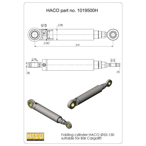 Kihajtó munkahenger d=32-130mm